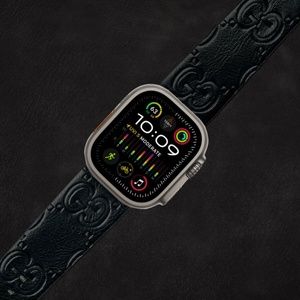 Black Leather Women's Watch